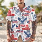 USA 250 Years Patriotic Eagle Hawaiian Shirt For Men Women