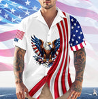 Patriotic Eagle Hawaiian Shirt For Men Women