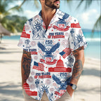 USA 250 Years Patriotic Eagle Hawaiian Shirt For Men Women