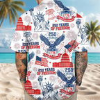 USA 250 Years Patriotic Eagle Hawaiian Shirt For Men Women